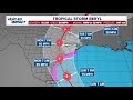 Tracking Tropical Storm Beryl: Continuing on path toward Texas coast | See latest models, cone