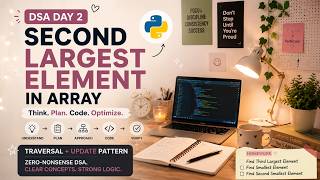 DSA Day 2: Find Second Largest Element in Array | Traversal + Update Pattern