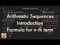 Arithmetic Sequences Introduction & Formula for n-th term