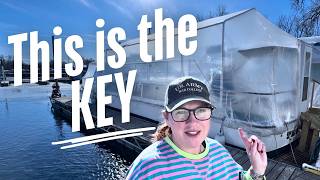 Surviving Winter on a HOUSEBOAT in Minnesota?