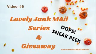 LOVELY JUNK MAIL SERIES #6 ~ CRISS CROSS CRISS CROSS POCKETS