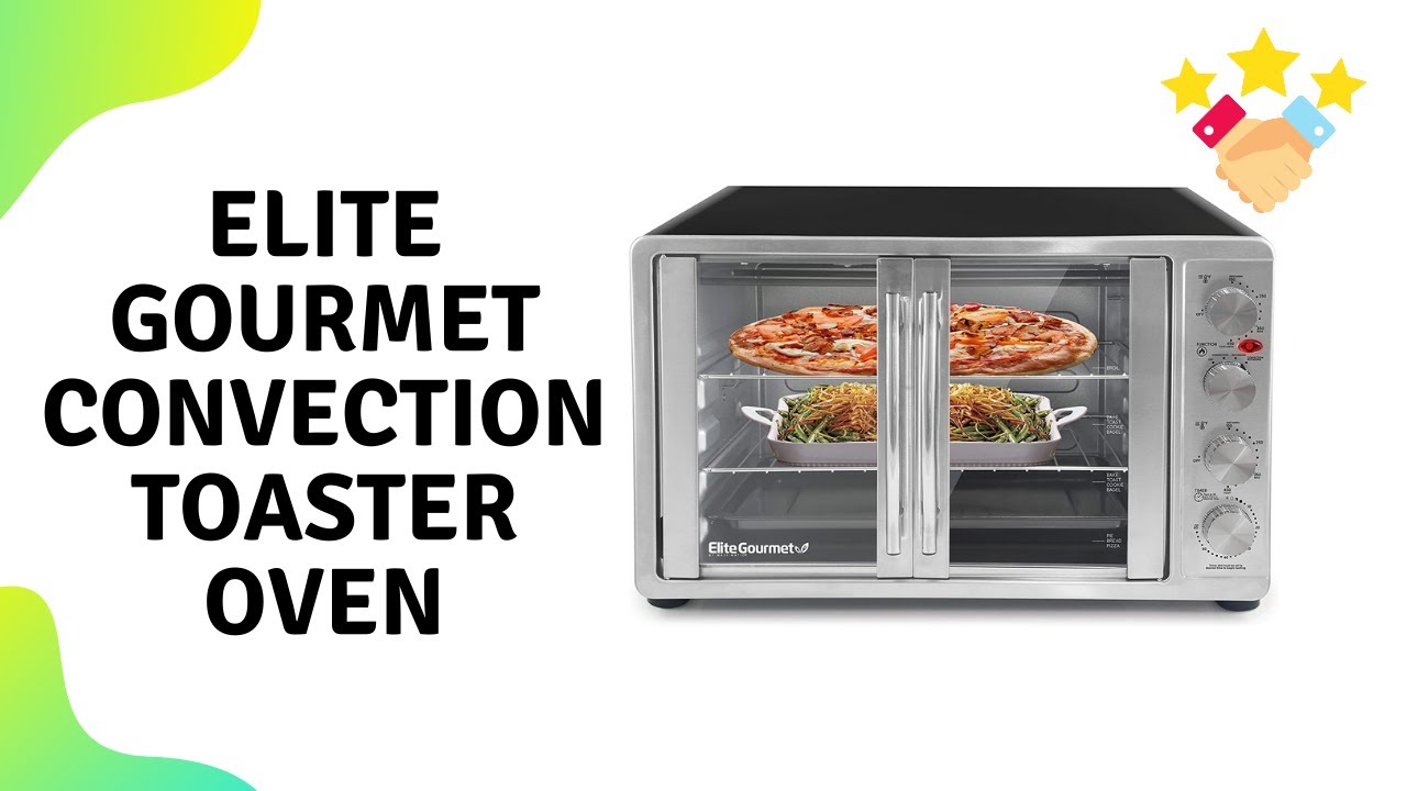 Elite Gourmet ETO-4510M Double French Door Countertop Convection ...