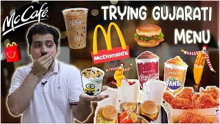 Trying Gujarati McDonals (મેકડોનાલ્ડ્સ) Menu || Frozen Cola,Minion Ice-cream, McCafe and Many More😍