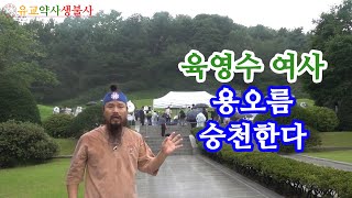 [유교약사생불사 302강] 육영수 여사 46주년(2020년 8월 15일) 위대한 영부인 묘소에 용오름이 하늘로 승천한다