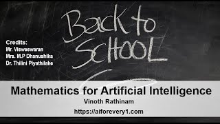 Machine Learning Tutorial Python Mathematics : 1. Introduction and Road map