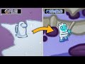 Polus Map Vs Submerged Map - Among Us (Frozen Statue Evolution ) #shorts