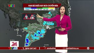 Dự báo thời tiết 11h30 - 05/05/2024 | Nam Bộ chiều nay mưa chuyển mùa | VTVWDB