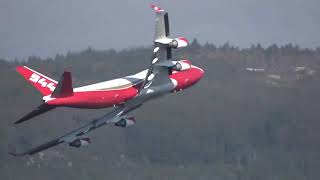 Plane Drops Fire Retardant as Glass Fire Continues to Burn in California