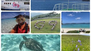 Tokashiki island! 宿泊学習(仕事)で渡嘉敷島へ行ってきたよ！初海亀！