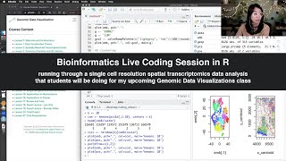 Live R Coding Session - single cell spatial transcriptomics data visualization in base R