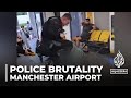 Police officers suspended after Manchester airport video goes viral