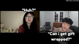 Jason asks Yujin if he can get gift wrapped by samstailor