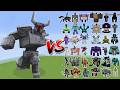 Ferrous Wroughtnaut vs All Minecraft Bosses - Minecraft Mob Battle