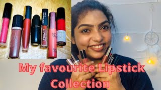 കിടിലൻ Lipstick collection 💄😍/Nude lipstick collection/daily wear lipstick collection Malayalam