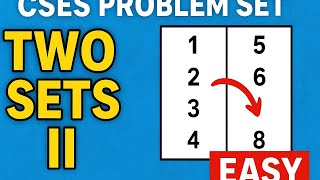 Two Sets II | CSES | Dynamic Programming