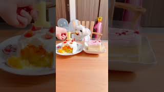 愛犬が誕生日ケーキ食べてるだけ #shorts