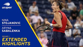Aryna Sabalenka vs Nina Stojanović Extended Highlights | 2021 US Open Round 1