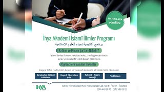 İhya Akademi İslami İlimler Programı - İhya Vakfı