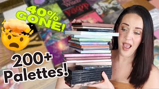 🔪🗑️ My Most Ruthless Eyeshadow Palette Declutter Yet! | 200+ PALETTES! | 2025 Collection & Declutter