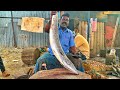 BUG SHELLA FISH CUTTING🔪KASIMEDU SEKAR FAST FISH CUTTING