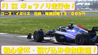 【F122】日曜日のギョフノリ走行会　イギリス　初心者OK・飛び込み参加歓迎　手元あり