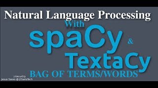 Textacy Python Tutorial - Bag of Words/Terms