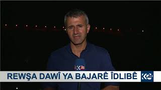 Peyamnêrê K24ê li nêzîkî Idlibê: Tirkiye rê nade koçberan