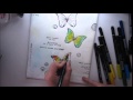 Mixed Media Journaling in Colour Tutorial #1 'Dare to spread your wings'