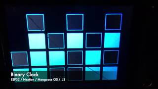 Binary clock - https://github.com/aschuma/esp32_nextion_js_binary_clock