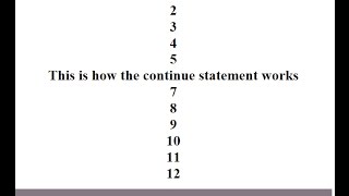Javascript While Loop Tutorial With Continue Statement