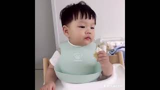 생후 344일 다이니, 엄마가 감자전 만들어줬어여 #baby #cute #cutebaby