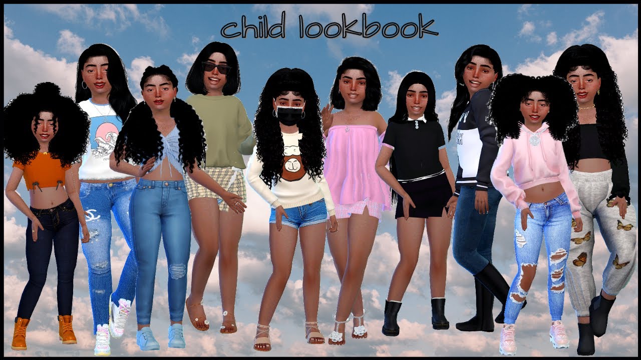 Child Lookbook Cc Links Sims 4 Youtube