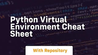 python virtual environment cheat sheet