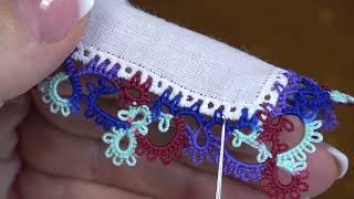 Attaching Tatting to a Hanky-Shuttle or Needle