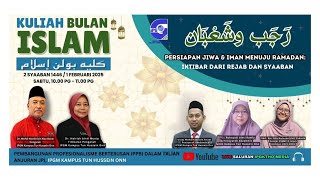 IPGMKTHO - PROGRAM KULIAH BULAN ISLAM - REJAB DAN SYAABAN 1446