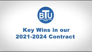 Boston Teachers Union: 2021-24 Contract Breakdown