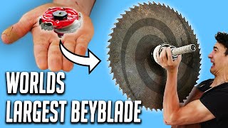 Worlds Largest Beyblade Destroys A House!