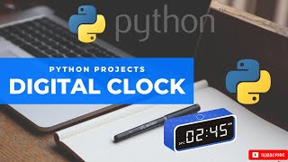how to make a Live Digital clock using python module Tkinter in Hindi || Python3 || #python3 #2021.