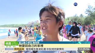 見證5海龜野放大海 小朋友加油打氣 | 華視新聞 20190913