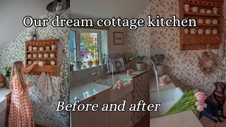 Transforming my fairytale cottage kitchen in England | BEFORE AND AFTER