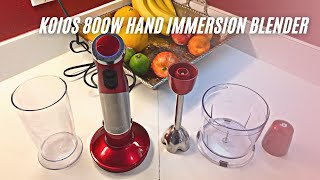 KOIOS 800W 4-in-1 Multifunctional Hand Immersion Blender Review \u0026 User Manual