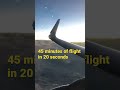 45 minutes of flight time lapsed into 20 seconds 😎✈️