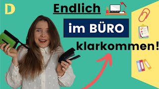 Wortschatz zum Thema Arbeiten im Büro (oder Homeoffice) + Computerwortschatz I Deutsch lernen b1, b2