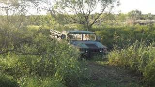 First drive with HMMWV on the ranch