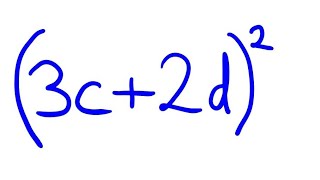 Expand and simplify squared bracket