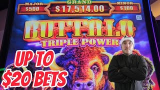 I Try up to $20 SPINS on Buffalo Triple Power