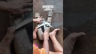 proses pembuatan sabit rumput #pandaibesi #blacksmith #sabit #knifemaking #knifemaker #handmade