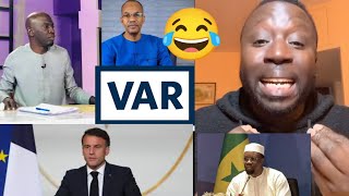 VAR 😂 Mamadou Ibra kane et Tounkara 2stv : Ousmane Sonko Facebook lay waxé ak Macron