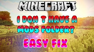 How To Fix Minecraft Mods Folder! Very Simple & Quick!
