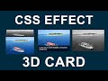 Card Hover 3D Effect using HTML and CSS | Image Hover Effect using CSS